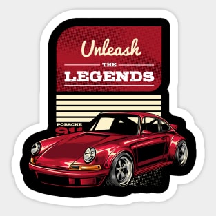 The Red 911 Sticker